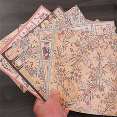 10pcs Paper Vintage Women's Life Journal For DIY Gift For Women Adults