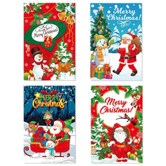 8pcs Christmas Wine Bottle Sticker Party Self adhesive Sticker