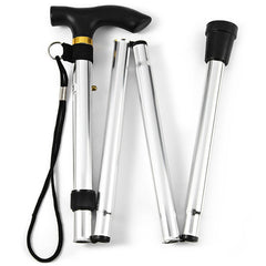 Foldable Lightweight Walking Stick Trekking Pole Adjustable Height