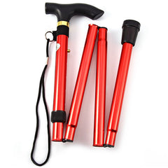 Foldable Lightweight Walking Stick Trekking Pole Adjustable Height