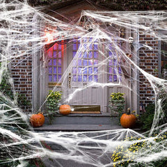 Halloween Spider Web 161 Sqft w/ 4 Spiders