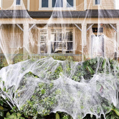 Halloween Spider Web 161 Sqft w/ 4 Spiders