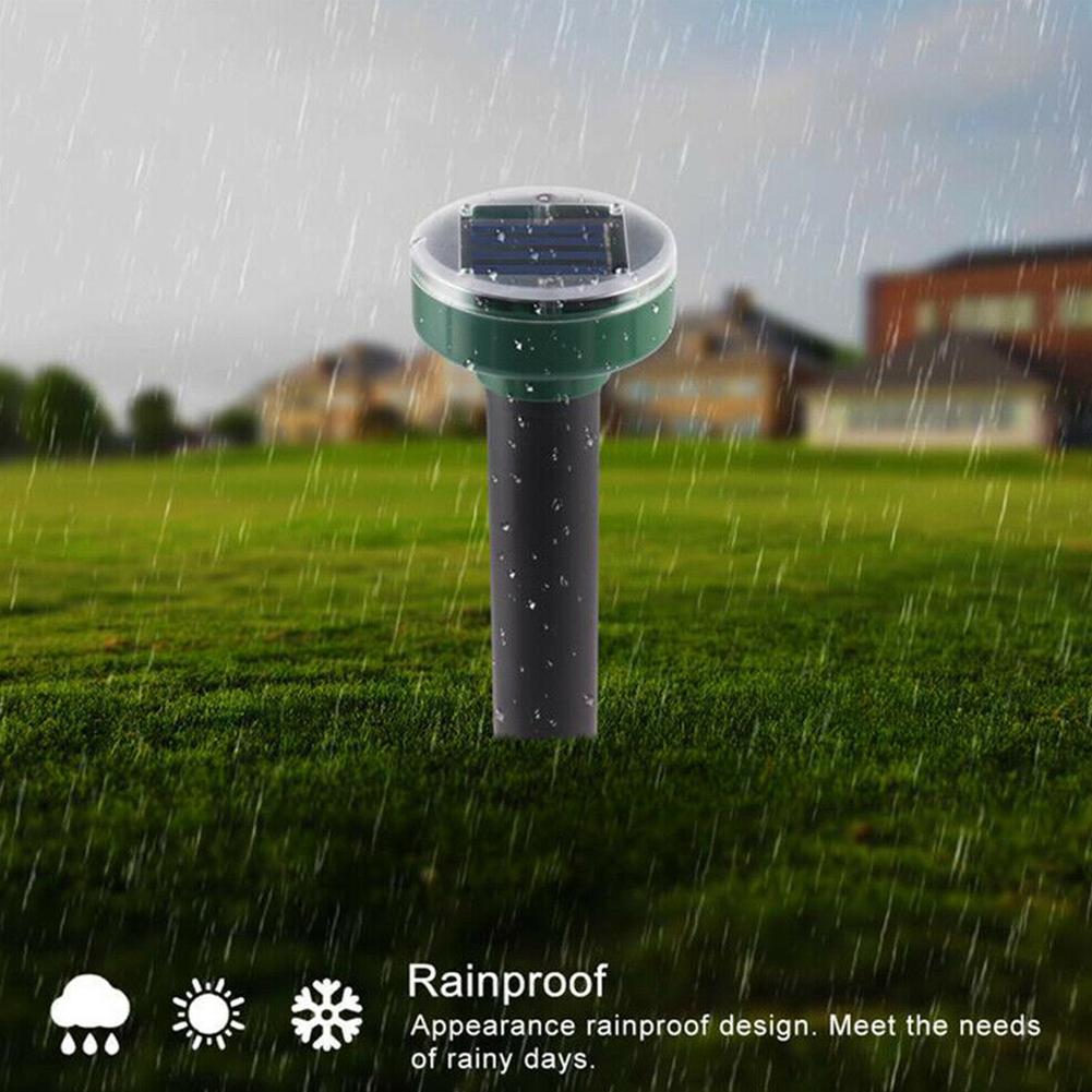 Solar Ultrasonic Mouse Repeller for Outdoor Garden Lawn Snake Repellent