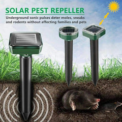 Solar Ultrasonic Mouse Repeller for Outdoor Garden Lawn Snake Repellent