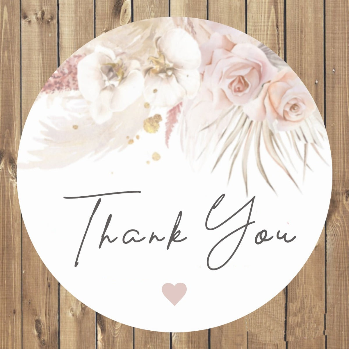 60pcs Floral & Letter Graphic Gift Sticker for Home Party