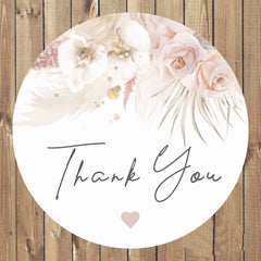 60pcs Floral & Letter Graphic Gift Sticker for Home Party