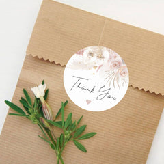 60pcs Floral & Letter Graphic Gift Sticker for Home Party