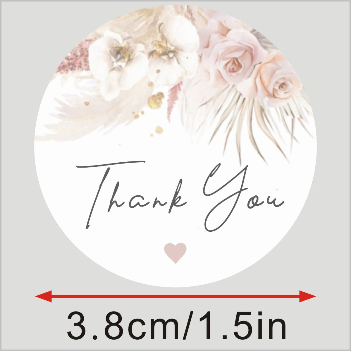 60pcs Floral & Letter Graphic Gift Sticker for Home Party