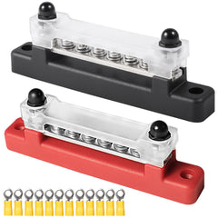 6-Way Bus Bar Terminal Block 300V AC 48V DC Power Distribution Block