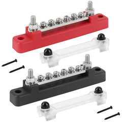 6-Way Bus Bar Terminal Block 300V AC 48V DC Power Distribution Block