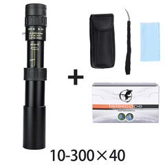 Portable 10-300X40 HD Zoom Telescope Monocular Long Range Binoculars