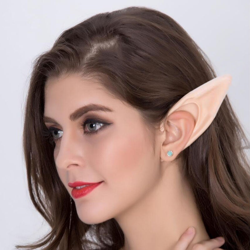 Latex Fairy Pixie Elf Ears Cosplay Accessories Halloween Party Soft Pointe