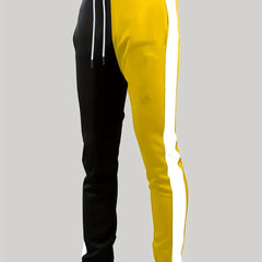 Contrast Drawstring Sweatpants Slim Fit Casual Joggers