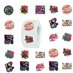 500pcs 80S Round Label Stickers Paper Decoration DIY Creative Tape