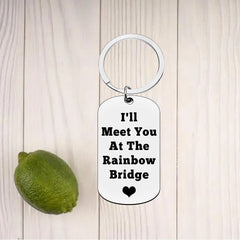 Metal Memorial Keychain Backpack Purse Pendant Ornament