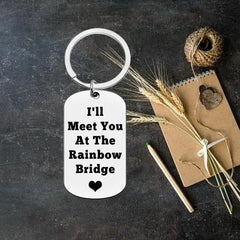 Metal Memorial Keychain Backpack Purse Pendant Ornament