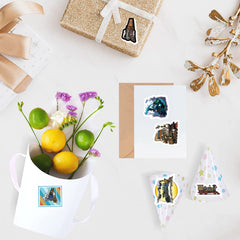500pcs Train Stickers Roll Self Adhesive Seals Scrapbook Cards Envelopes