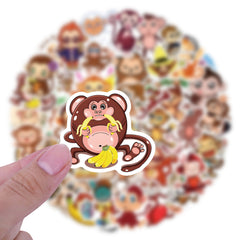 60pcs Monkey Stickers Vinyl Waterproof Stickers For Kids Girls Teens
