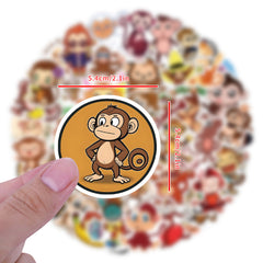 60pcs Monkey Stickers Vinyl Waterproof Stickers For Kids Girls Teens