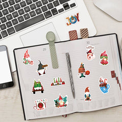 60pcs Christmas Santa Waterproof Stickers for Motorcycle Laptop Helmet