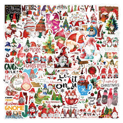 60pcs Christmas Santa Waterproof Stickers for Motorcycle Laptop Helmet