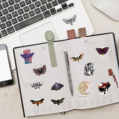 60pc Ghost Moth Series Waterproof Stickers for Motorcycle Laptop Helmet