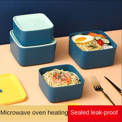 Square Sealed Lunch Box Microwave Bowl Refrigerator Freshness Food Storage
