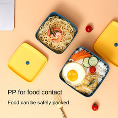 Square Sealed Lunch Box Microwave Bowl Refrigerator Freshness Food Storage