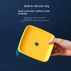 Square Sealed Lunch Box Microwave Bowl Refrigerator Freshness Food Storage