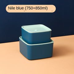 Square Sealed Lunch Box Microwave Bowl Refrigerator Freshness Food Storage