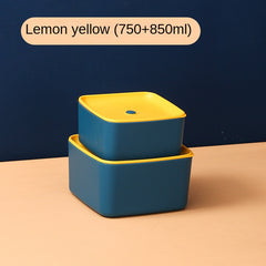 Square Sealed Lunch Box Microwave Bowl Refrigerator Freshness Food Storage