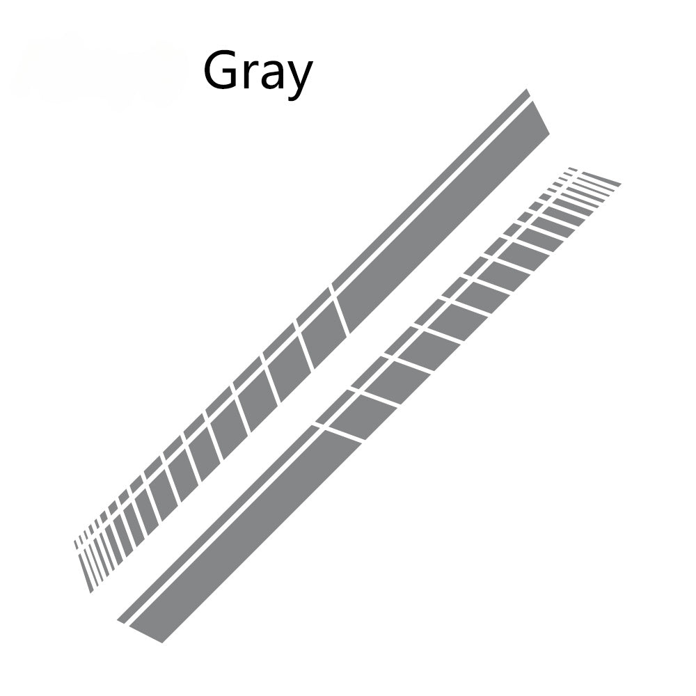 2pcs Car Side Skirt Sticker Vinyl Film Wrap DIY Tuning Scratch Protection