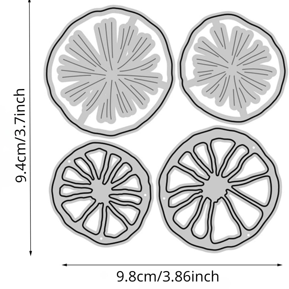 Orange Slices Die Cuts Metal Cutting Dies for Scrapbooking DIY Card Making