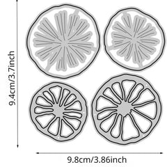 Orange Slices Die Cuts Metal Cutting Dies for Scrapbooking DIY Card Making