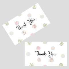 50PCS Flower Thank You Card for Weddings Showers Business Anniversaries