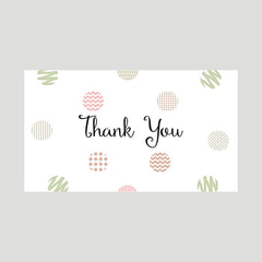 50PCS Flower Thank You Card for Weddings Showers Business Anniversaries
