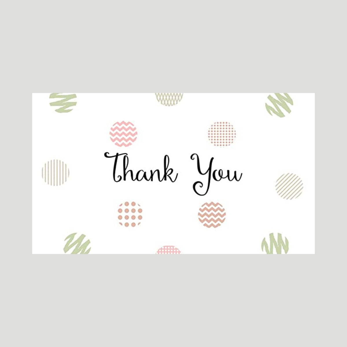 50PCS Flower Thank You Card for Weddings Showers Business Anniversaries