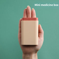 Portable Small Medicine Box Travel Medicine Packaging Box Sealed Storage Box