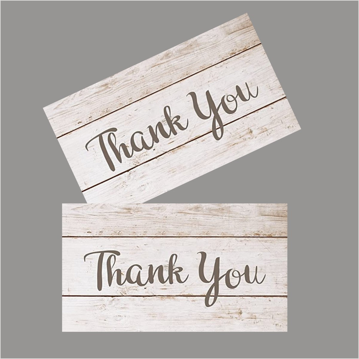 50 Thank You Cards Bulk Set - Blank Cards for Funerals, Weddings, Business