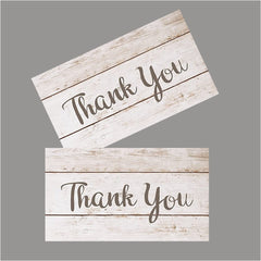 50 Thank You Cards Bulk Set - Blank Cards for Funerals, Weddings, Business