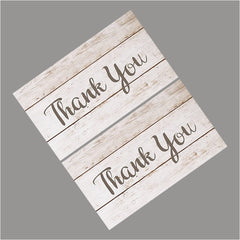 50 Thank You Cards Bulk Set - Blank Cards for Funerals, Weddings, Business
