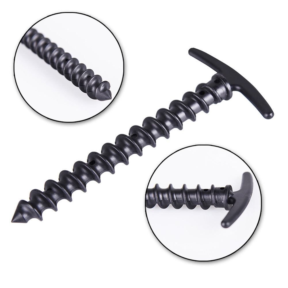 10pcs Camping Pegs & Screw Stakes for Tent, Hiking - Outdoor Essential