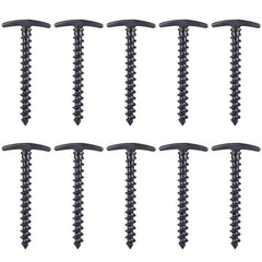 10pcs Camping Pegs & Screw Stakes for Tent, Hiking - Outdoor Essential