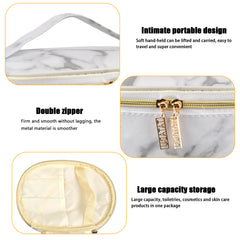 Large Waterproof PU Toiletry Bag For Travel Make Up Organiser Pouch