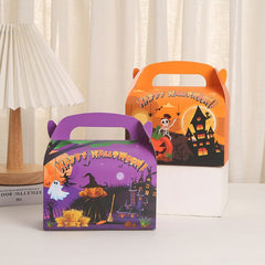 Set of 10 Halloween Cardboard Decoration Baking Boxes