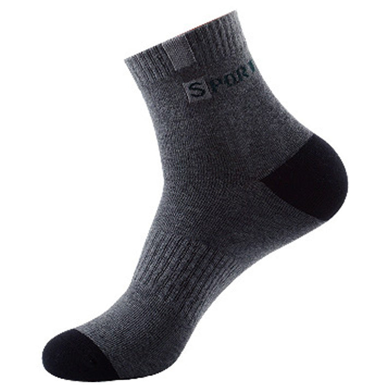 3 Pairs Cotton Sports Socks, Breathable for Running and Training