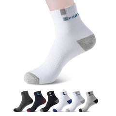 3 Pairs Cotton Sports Socks, Breathable for Running and Training