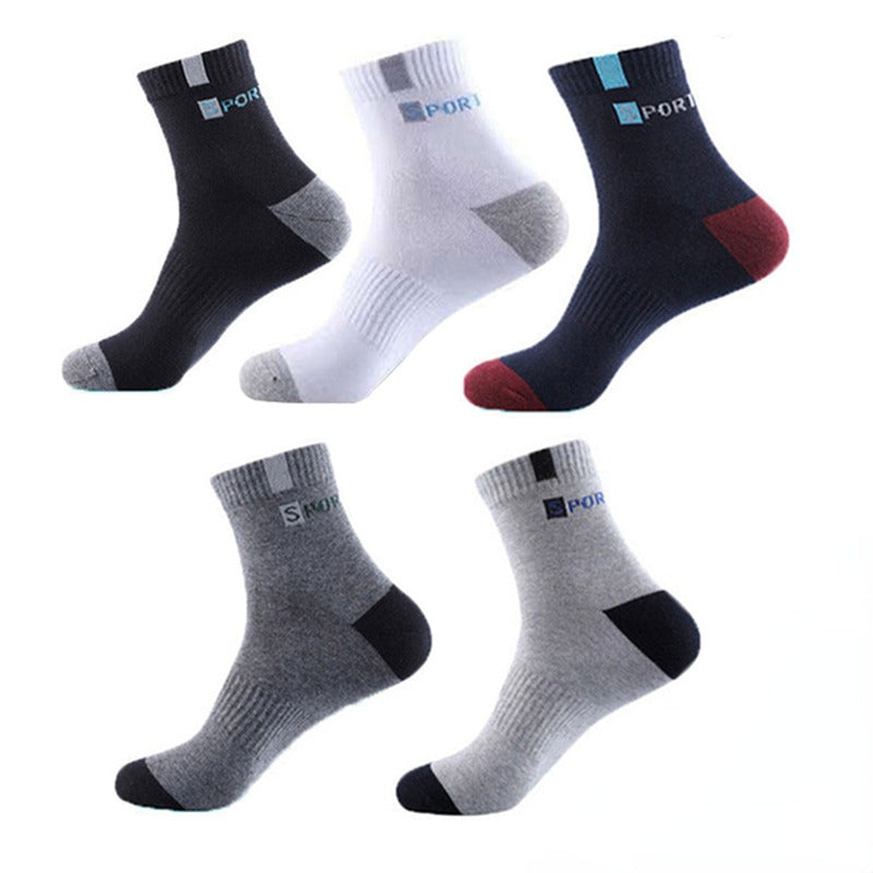 3 Pairs Cotton Sports Socks, Breathable for Running and Training