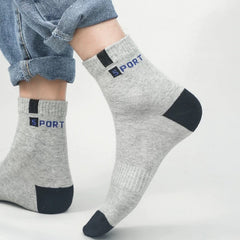 3 Pairs Cotton Sports Socks, Breathable for Running and Training