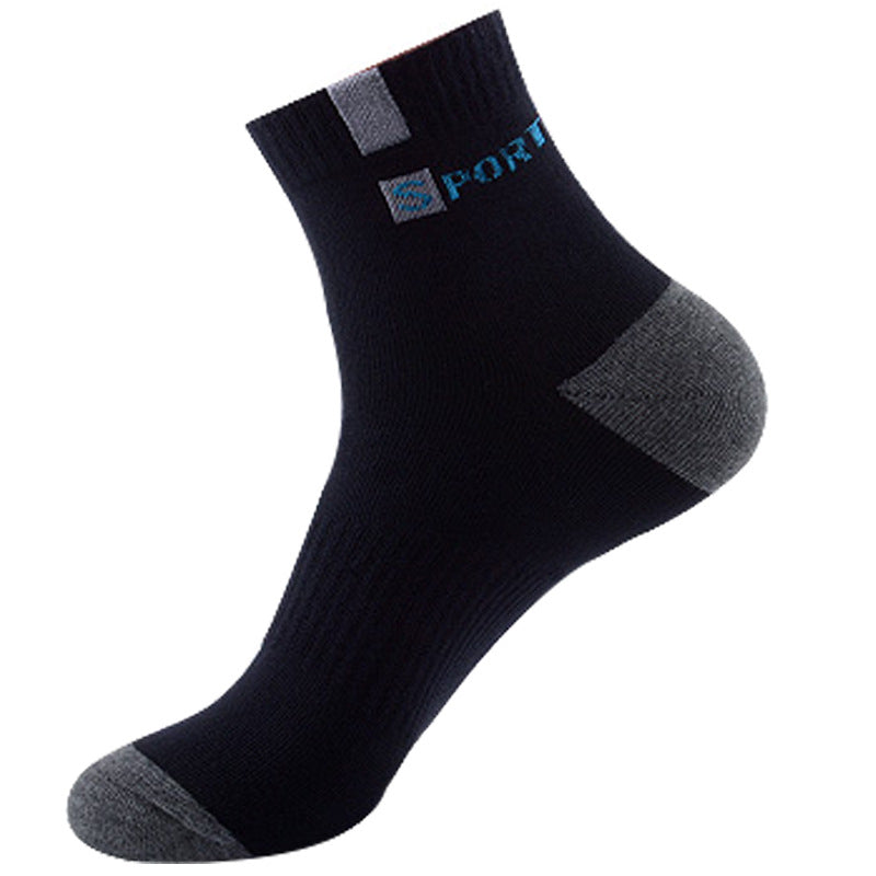 3 Pairs Cotton Sports Socks, Breathable for Running and Training